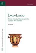 Erga-Logoi. Rivista di storia, letteratura, diritto e culture dell'antichità (2018). Vol. 2