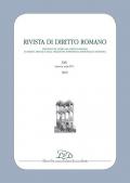 Rivista di diritto romano. Nuova serie (2019). Vol. 19