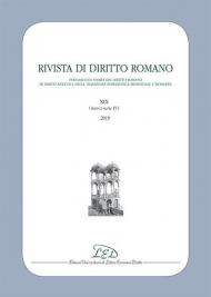 Rivista di diritto romano. Nuova serie (2019). Vol. 19