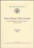 Arte musica spettacolo. Annali del Dipartimento di storia delle arti e dello spettacolo Università di Firenze (2002): 3