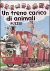 Un treno carico di animali. Libro puzzle