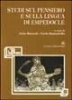 Studi sul pensiero e sulla lingua di Empedocle