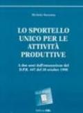 Lo sportello unico per le attività produttive a due anni dall'emanazione del DPR 447 del 20 ottobre 1998