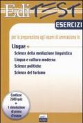 Editest. Esercizi per la preparazione agli esami di ammissione in lingue