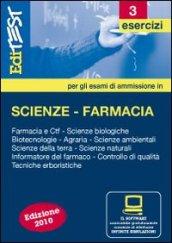 EdiTEST 3. Esercizi. Farmacia/area scientifica. Per la preparazione ai test di ammissione. Con software di simulazione