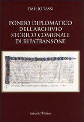 Fondo diplomatico dell'archivio storico comunale di Ripatransone. Repertorio e regesti