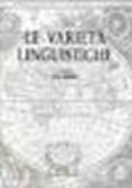 Le varietà linguistiche