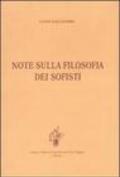 Note sulla filosofia dei sofisti