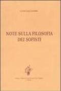 Note sulla filosofia dei sofisti