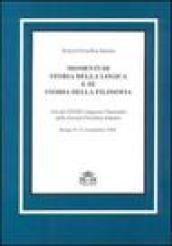 Momenti di storia della logica e di storia della filosofia. Atti del Convegno nazionale