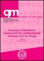 Calculus of variations: topics from the mathematical heritage of Ennio De Giorgi