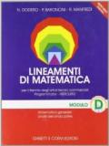 Lineamenti di matematica. Modulo D: Matematica generale: analisi (seconda parte). Progetto Mercurio. Per le Scuole superiori