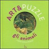 Gli animali. Art&puzzle. L'arte fatta a puzzle. Ediz. illustrata. Con 7 puzzle