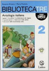 Bibliotecatre. Con quaderno scrittura-Autovalutazione e orientamento. Ediz. compatta. Con espansione online. Per la Scuola media. Con CD-ROM: 2