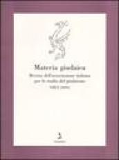 Materia giudaica. Rivista dell'Associazione italiana per lo studio del giudaismo (2003)