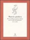 Materia giudaica. Rivista dell'Associazione italiana per lo studio del giudaismo (2004) vol. 1-2