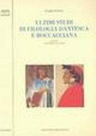 Ultimi studi di filologia dantesca e boccacciana