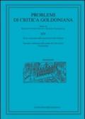 Problemi di critica goldoniana. Numero speciale. 14.