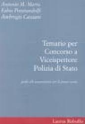 Temario per concorso a viceispettore polizia di Stato. Guida alla preparazione per la prova scritta