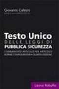 Testo unico delle leggi di pubblica sicurezza