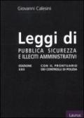 Leggi di pubblica sicurezza e illeciti amministrativi