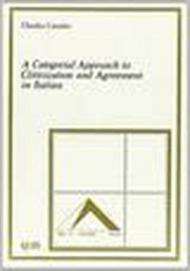 Categorial approach to cliticization and agreement in italian (A)