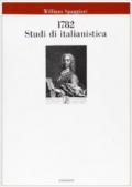 1782. Studi di italianistica