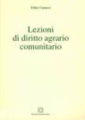 Lezioni di diritto agrario comunitario