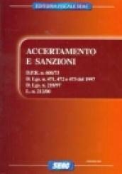 Accertamento e sanzioni