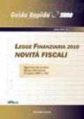 Legge finanziaria 2010. Novità fiscali