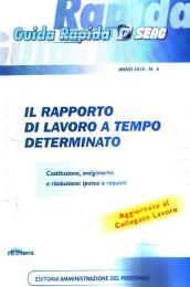 Il rapporto di lavoro a tempo determinato