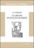 Le liriche di Hugues de Berzé