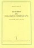 Mémoires de philologie mycénienne. Quatrième série (1969-1996)