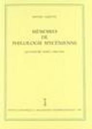 Mémoires de philologie mycénienne. Quatrième série (1969-1996)