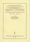 Oriente e Occidente. Convegno in ricordo di Mario Bussagli