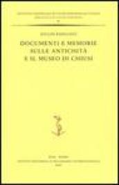 Documenti e memorie sulle antichità e il museo di Chiusi