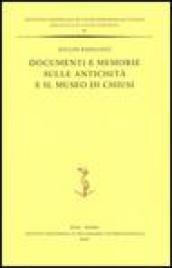 Documenti e memorie sulle antichità e il museo di Chiusi