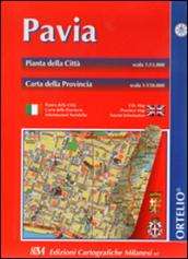 Pavia. Carta della città e della provincia. Ediz. multilingue