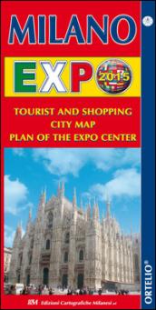 Milano Expo 2015. Tourist and shopping city map. Plan of the Expo center