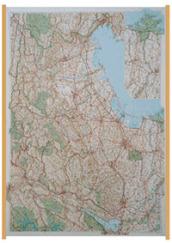 Veneto. Carta geografica amministrativa stradale (carta murale plastificata)