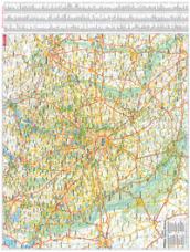 Milano provincia 70x100. Carta geografica stradale