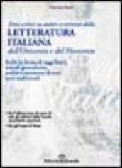 Temi di letteratura. Dell''800-'900