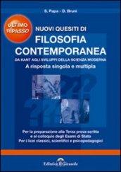 Nuovo questionario di filosofia contemporanea. Da Kant a oggi