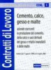 Cemento, calce, gesso e malte