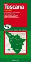 Toscana. Carta turistica e automobilistica 1:300.000