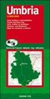 Umbria. Carta turistica e automobilistica 1:200.000