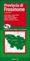 Provincia di Frosinone. Carta turistica e automobilistica 1:150.000