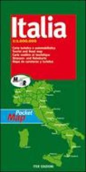 Pocket map Italia. Carta turistica e automobilistica 1:1.000.000