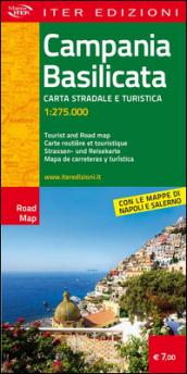 Campania e Basilicata. Carta stradale e turistica 1:275.000. Ediz. multilingue