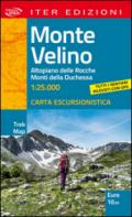 Monte Velino. Altopiano delle Rocche. Monti della Duchessa. Carta escursionistica 1:25.000